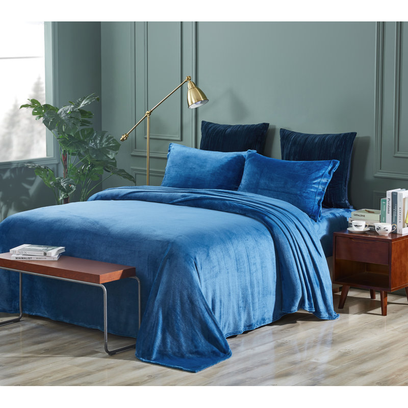 Cozy Fleece Flannel Fleece Sheets Velvet Plus Deep Pocket Bed Sheet Set Reviews Wayfair